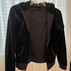 Small black zip up jacket